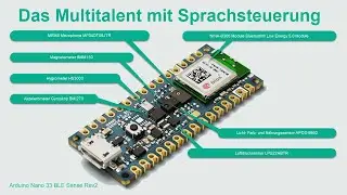 Leichter Einstieg in die Welt der Sensorik und Sprachsteuerung mit Arduino Nano 33 BLE Sense Rev2
