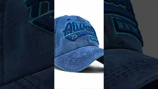 Retro Letter Caps: Embroidered Cotton Hats for Men & Women