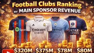 Football Clubs Ranking by Main Sponsor Revenue #football #soccer #fifa
