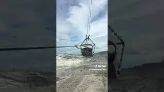 In the cab of a dragline #mining #shorts #dragline #heavymachinery #heavyequipment