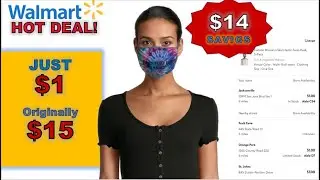 $1 MASK - WALMART DEAL(Originally $15) #walmartclearance #walmartsaving #discountedmask #covid19mask
