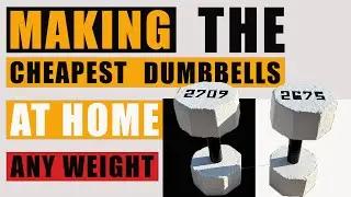 👉 &ldquo;CHEAPEST Dumbbells Ever! 💪 Build Any Weight at Home (DIY Concrete Weights Tutorial)&rdquo;#dumbbells