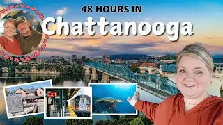 48 hours in CHATTANOOGA | Tennessee Valley Railroad Museum + Tennessee Aquarium + TINY CABIN TOUR