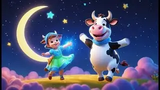 The Flying Cow and the Moon | Bedtime Sky Adventure for Toddlers | Educational and Kids Songs