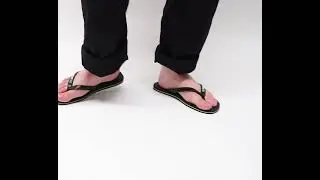 Havainas HAV BRASIL LOGO Mens Flip Flops Black | Shuperb&trade;