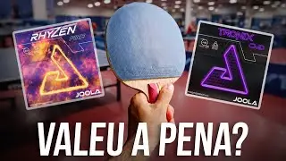 PRIMEIRAS IMPRESSÕES USANDO AS BORRACHAS DA JOOLA! (Joola Rhyzen Fire e Joola Tronix CMD)