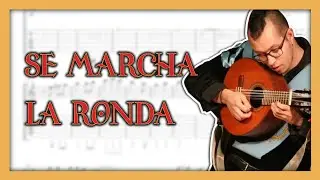 Cómo tocar SE MARCHA LA RONDA | bandurria | tono masculino | partitura cifrada