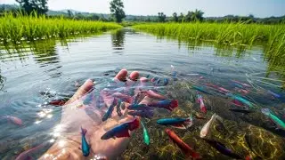 Wild Betta fish, hand caught