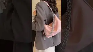 Trendy Chain Shoulder Bag | Stylish Handbag with Metal Chain Detail | Chic Crossbody Purse