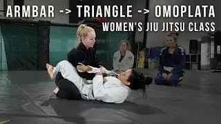 How to Chain Submissions from Closed Guard | Armbar to Triangle to Omoplata | BJJ Women's Class