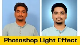 Light Effect in passport size photo Photoshop Hindi hindi tutorial photoshop