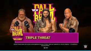 WWE 2K25: Brock Lesnar vs. Roman Reigns vs. The Rock - Triple Threat Match!
