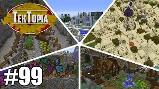 TekTopia #99 - World Tour! (Minecraft Villager Mod)