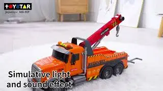 JINJIA 1:12 Scale City Tow Truck with Sound, Lights, Air Pump 666-96P