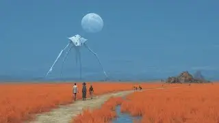 Horror Music - Alien Walker Under Red Sun | Dark Ambient for Fear and Mystery