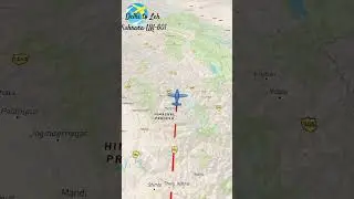 Delhi Leh Flight Route Animation | Ladakh Tour Animation | Ladakh Trip With Animation