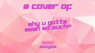 JakkyBoi - Why U Gotta Mean So Much? (Cover)