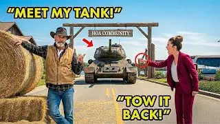 HOA Karen Towed My Car — She Panicked When My 25-Ton Military Tank Arrived