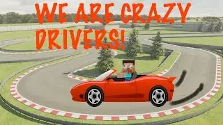 WE ARE CRAZY DRIVERS! Turbo Cart Racers | Minecraft