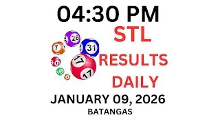 STL BATANGAS  4:30 PM LIVE DRAW  January 9, 2026