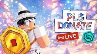 Actually donating in PLS Donate! 🔴 | Pls Donate Live + TTS ENABLED 📢 | Roblox🎁
