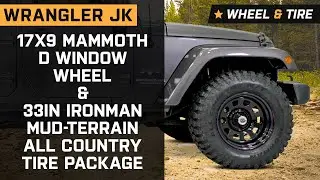 Jeep Wrangler JK Mammoth D Window Wheel & 33in Ironman Mud-Terrain All Country Tire Package Review