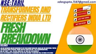 FRESH BREAKDOWN : TARIL STOCK ANALYSIS | TRANSFORMERS AND RECTIFIERS INDIA LTD SHARE