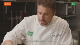 Molleja de ternera Strogonoff con cremoso de patata y setas – Chef Javi Estévez