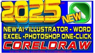 CORELDRAW GRAPHICS SUITE 2025 NEW AI - ILLUSTRATOR - WORD - EXCEL - PHOTOSHOP ONE-CLICK GROUP #corel