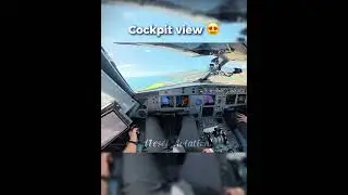 Definitely the cockpit view 😍 #aviation #avgeek #planespotting #cockpitview