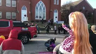Blythe Doll Golda Rose at the Christmas Parade in our Small Town