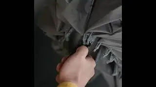 Windproof Reverse Folding Umbrella with LED