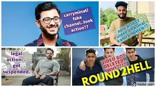 round2hell video got deleted..WHY?| flying Beast legal action|CarryMinati fake channel |Elvish Yadav