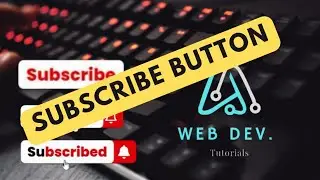 Cool Subscribe Button using HTML , CSS and javaScript | CSS ANIMATION