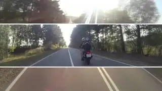 Honda cb400sf. На заднем