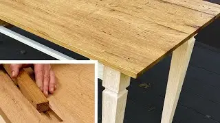 Dutchman Wood Repair, Make a Barn Wood Tabletop - Reclaimed White Oak
