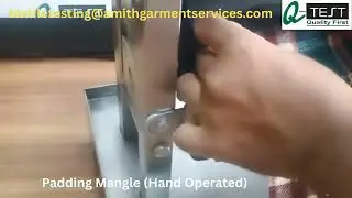 Padding Mangle (Hand Operated)-Working video|Q-Test