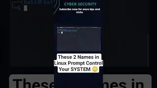 These 2 Names in Linux Prompt Control Your SYSTEM 😳@CyberSkills1