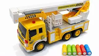 UNBOXING Powerful RC Crane Truck , LED Gear Plane Satisfying Construction Toy