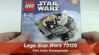 Lego Star Wars Set Build: 75126 First Order Snowspeeder