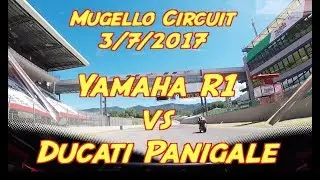 Yamaha R1 2015 Vs Ducati Panigale - Mugello Circuit - 3/7/2017
