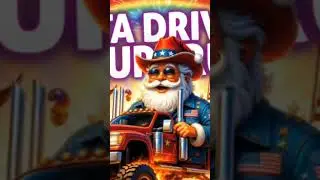Santa Drives a BIG Truck #ytshorts #song #shortvideo #shorts #youtubeshorts