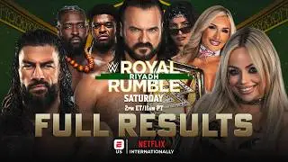 Full WWE Royal Rumble 2026 Results