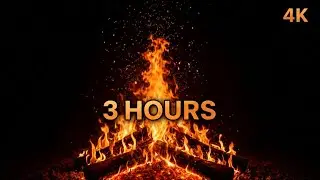3 Saatlik Crackling Fire ASMR | Stres Azaltıcı Ş&ouml;mine Videosu Meditasyon ve Uyku🔥