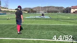 Punting into wind during Biometrik technique tracking with Nick Novak. LS Ryan Disalvo