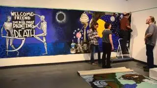 Hanging the Big Foldy Painting of Death Timelapse