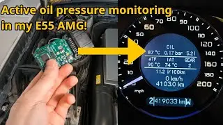 We added oil pressure monitoring to my E55 AMG!