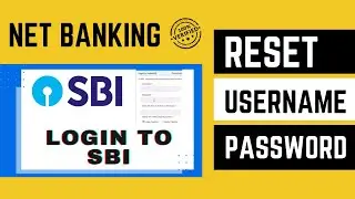 How to Reset Username and Login Password - (SBI official Website)@studyexpresstech2268