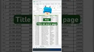 Print Heading on Every Page in Excel! No more lost column names in printouts