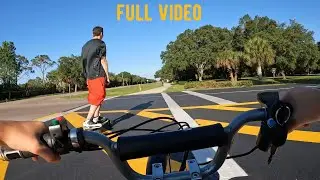 Razor MX350 &ldquo;On Board&rdquo; Following The Phantom Electric Skateboard @ 9:44; QUICK, FAST & Just AWESOME